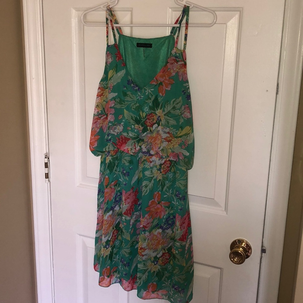Boutique green, floral dress